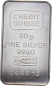 Preview: 50 Gramm Silberbarren Credit Suisse